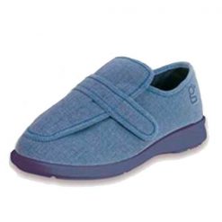 Zapato especial pie diabético azul